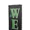 Glitzhome&#xAE; 42&#x27;&#x27; Lighted St. Patrick&#x27;s Day Wooden &#x22;WELCOME&#x22; Porch Sign
